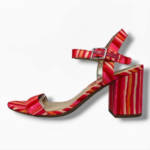 Circus by Sam Edelman Shoes - Circus by Sam Edelman | Ashton Pink Stripped Block Heels Women's Size 10